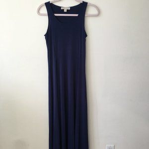 michael kors navy blue maxi dress